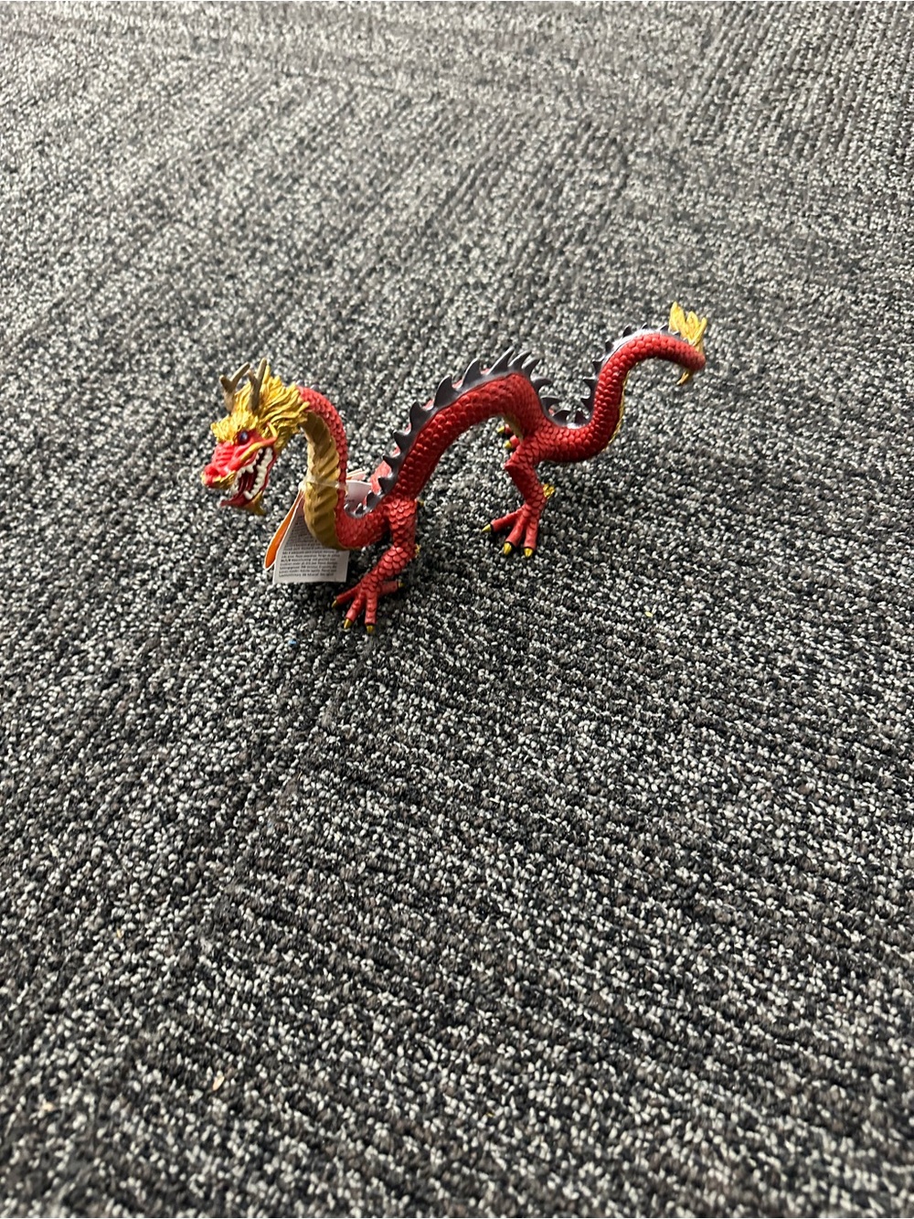 Safari LTD Horned Imperial Chinese Red Dragon Figure